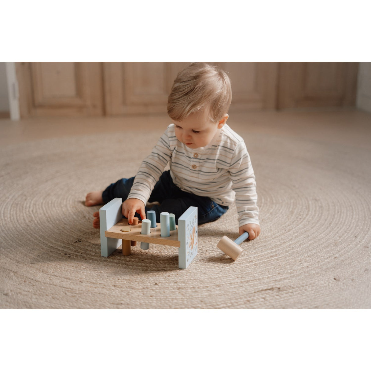 Little Dutch Forest Friends Blue Hammerbræt