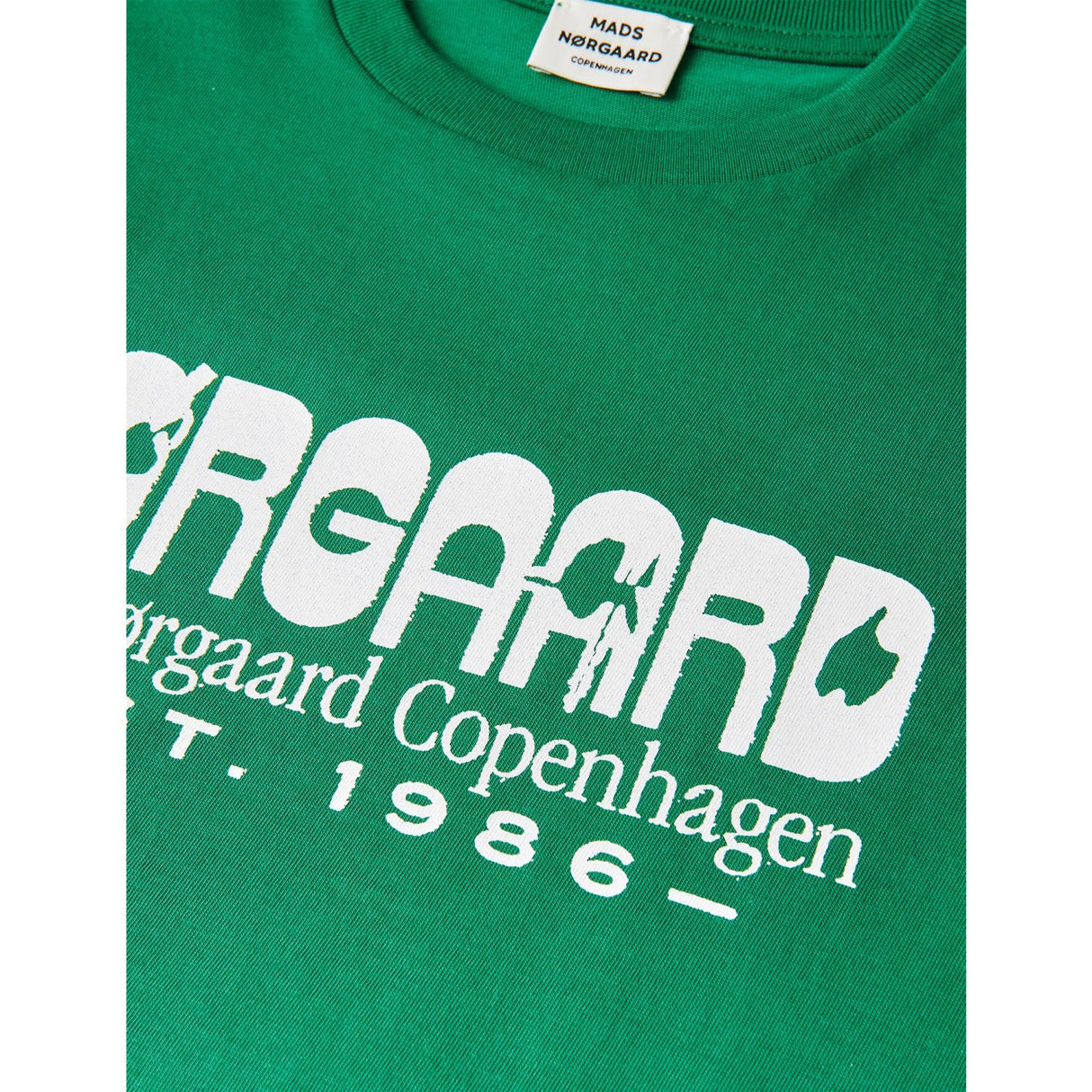 Mads Nørgaard Verdant Green Printed T-shirt Thorlino T-shirt