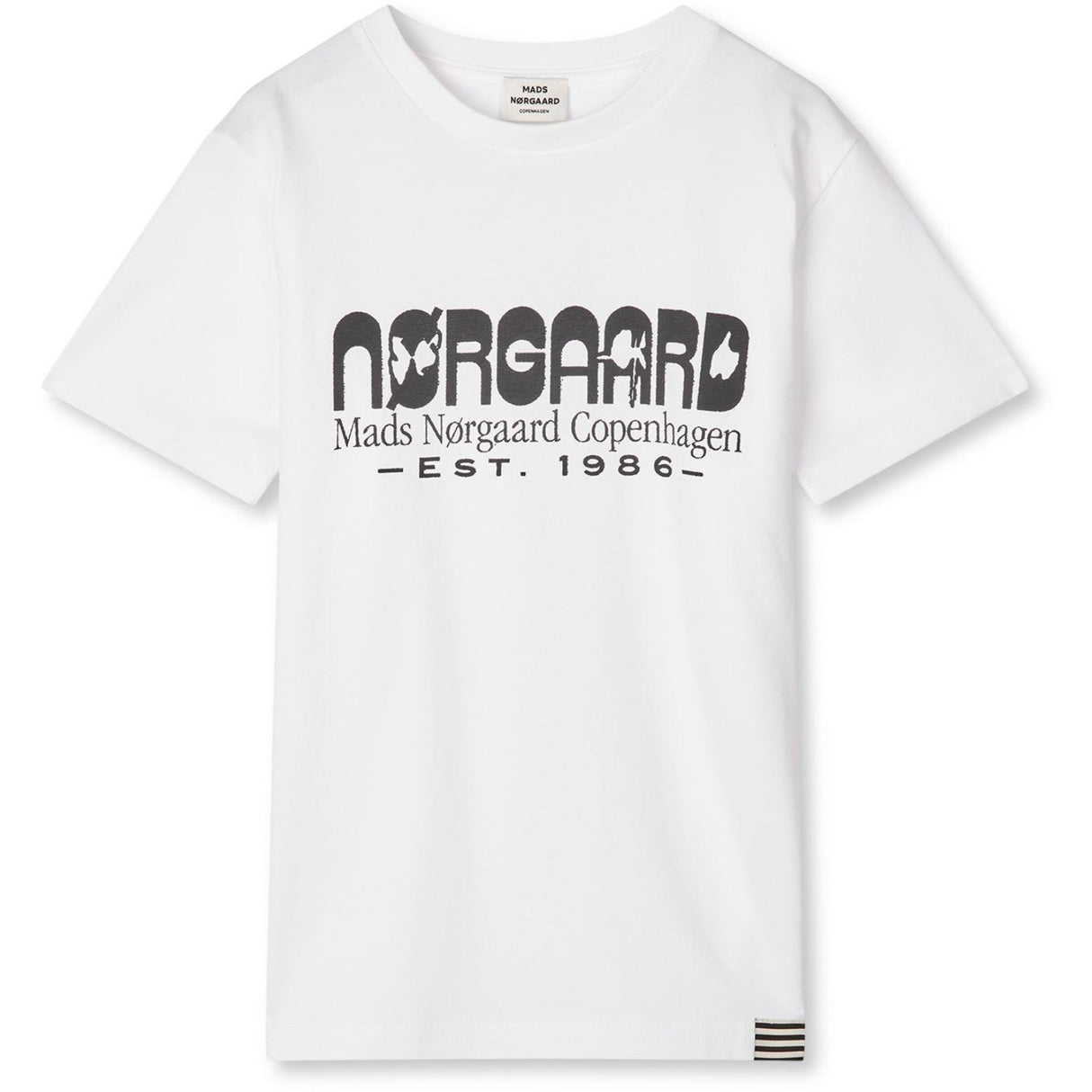 Mads Nørgaard White Printed T-shirt Thorlino T-shirt