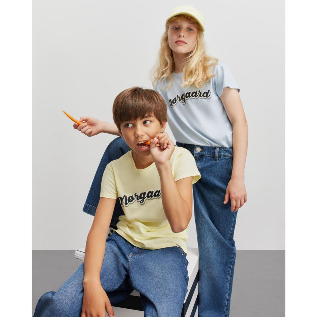 Mads Nørgaard Cashmere Blue Single Økologisk Tuvina Tee