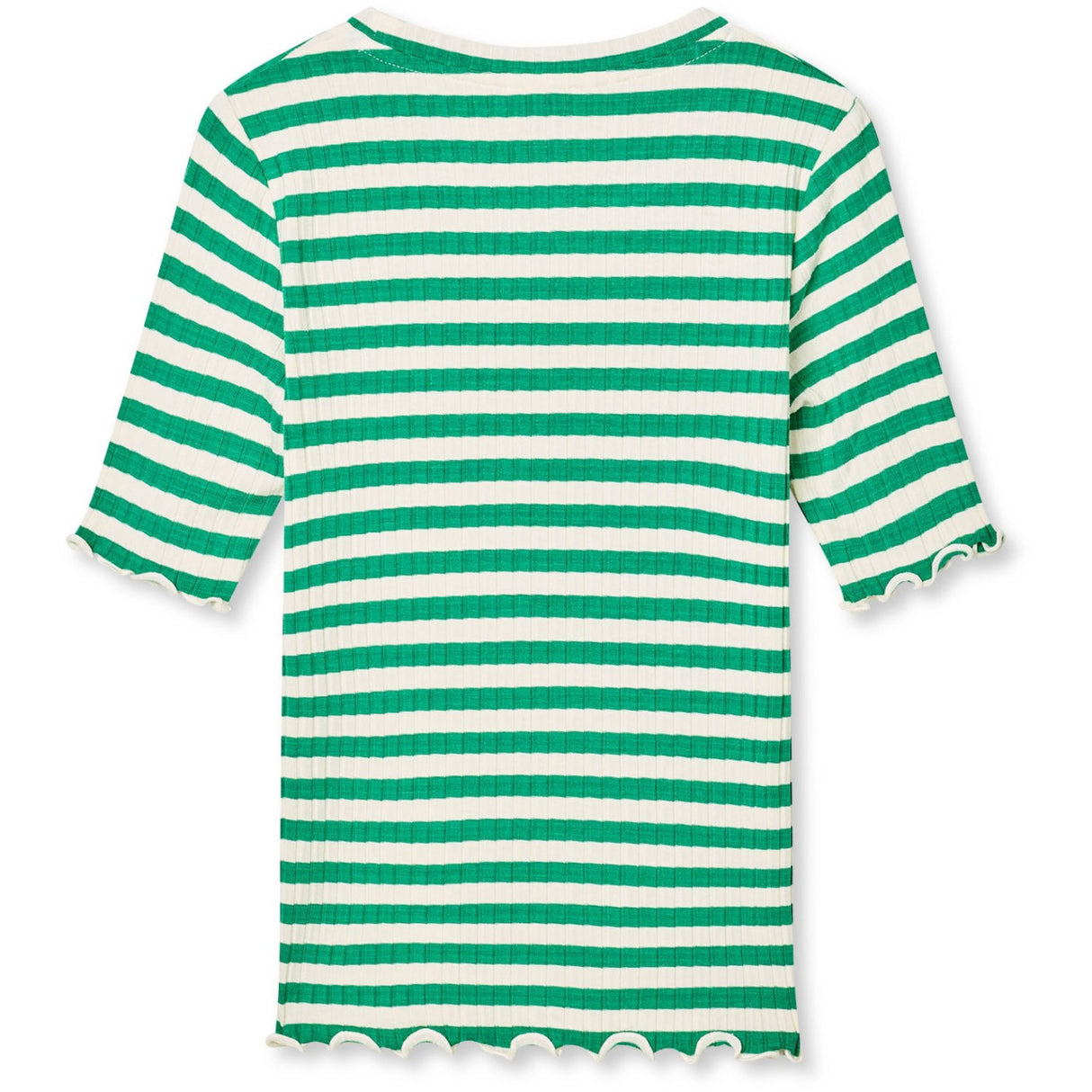 Mads Nørgaard Vanilla Ice/Grøn 5X5 Classic Stripe Tuviana Tee