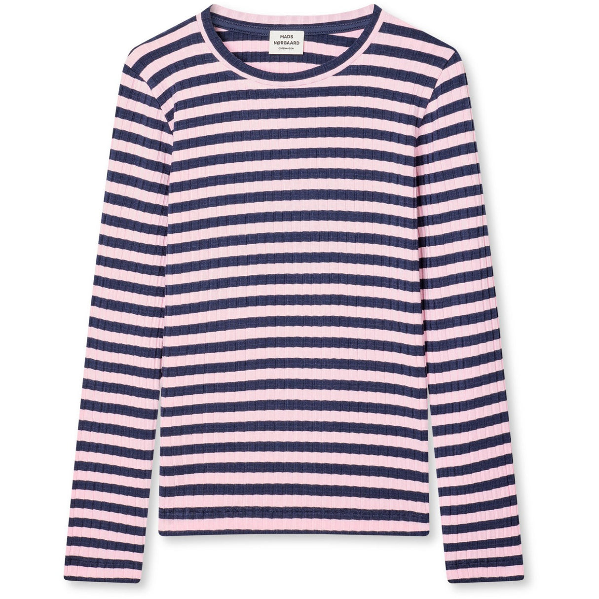 Mads Nørgaard Parisian Night/Parfait Pink 5X5 Classic Stripe Talika Bluse