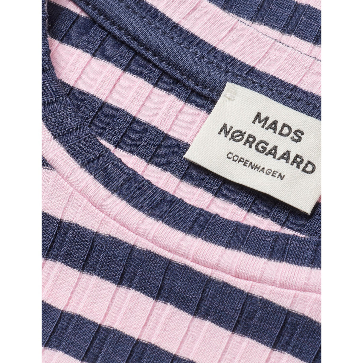 Mads Nørgaard Parisian Night/Parfait Pink 5X5 Classic Stripe Talika Bluse