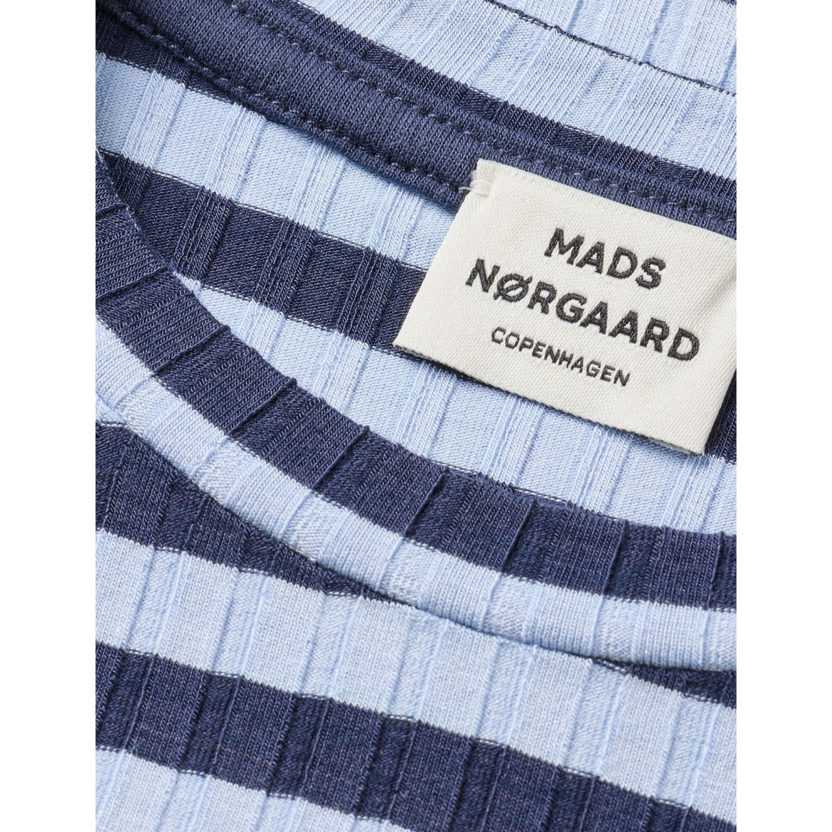 Mads Nørgaard Parisian Nigth/Cashmere Blå 5X5 Classic Stripe Talika Bluse