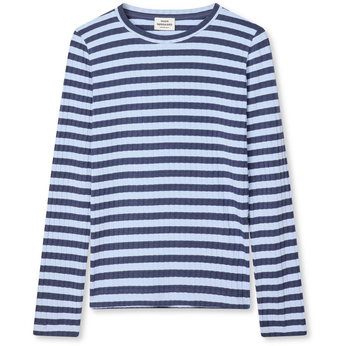 Mads Nørgaard Parisian Nigth/Cashmere Blå 5X5 Classic Stripe Talika Bluse