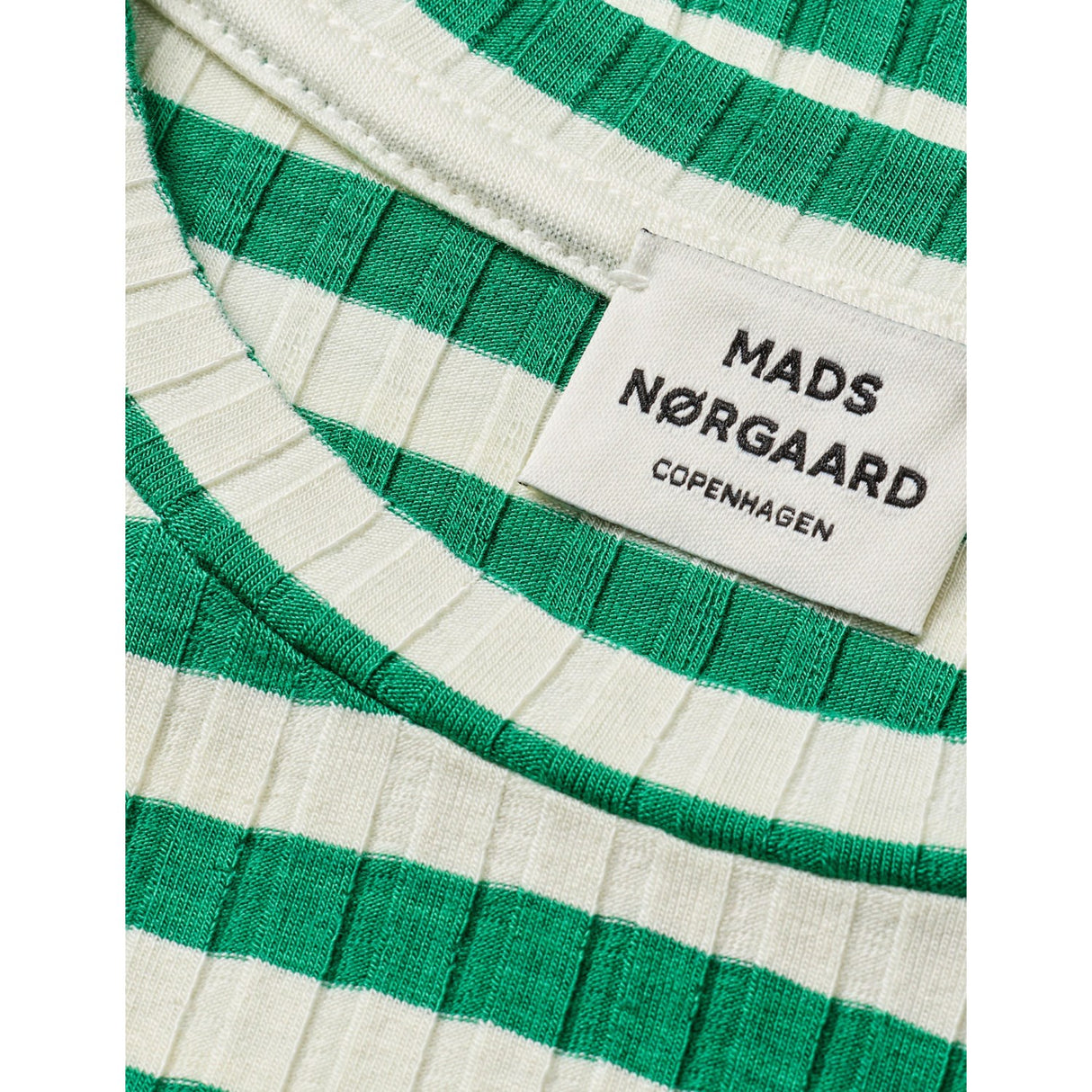 Mads Nørgaard Vanilla Ice/Grøn 5X5 Classic Stripe Talika Bluse