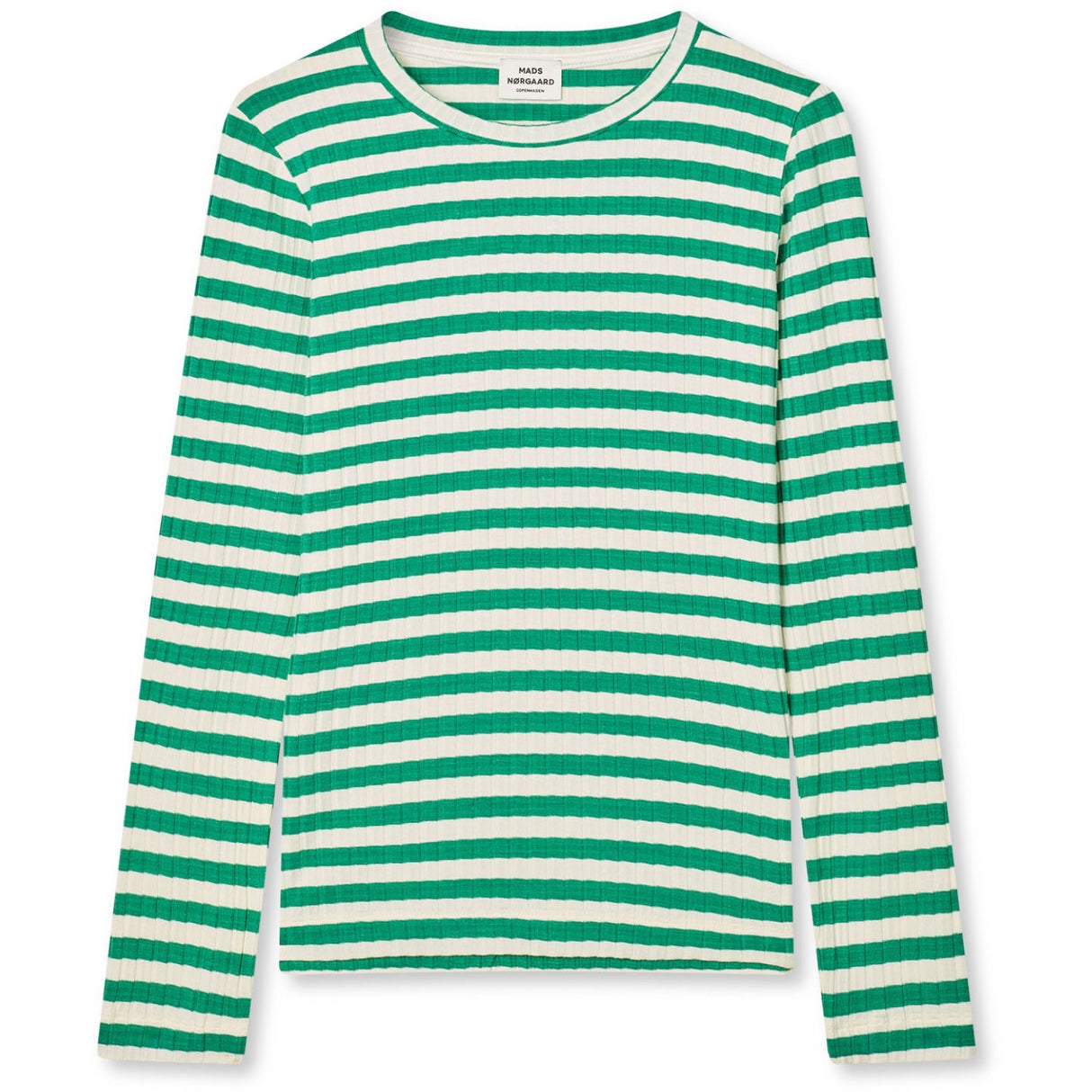 Mads Nørgaard Vanilla Ice/Grøn 5X5 Classic Stripe Talika Bluse