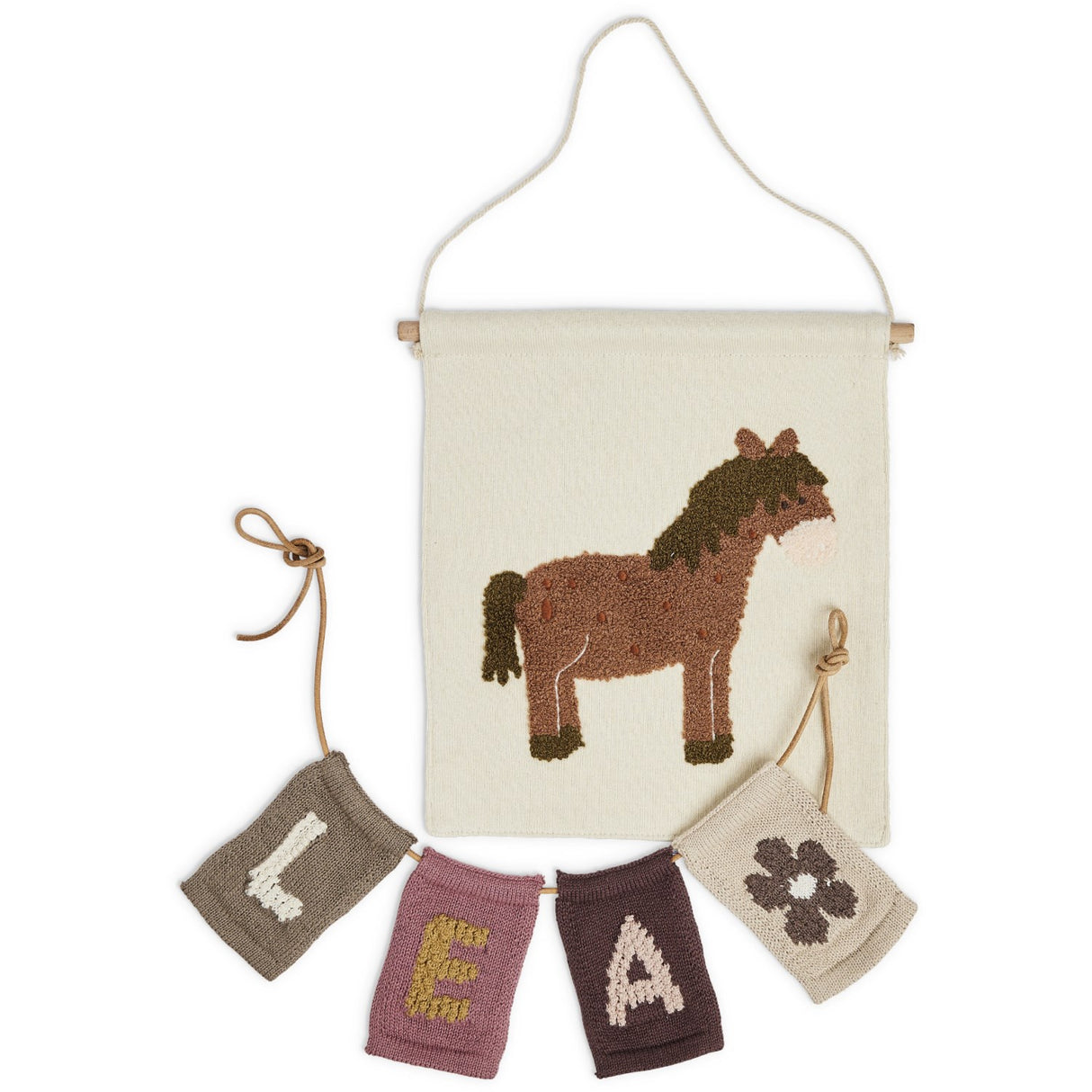 Smallstuff Natur Flag Med Blomst