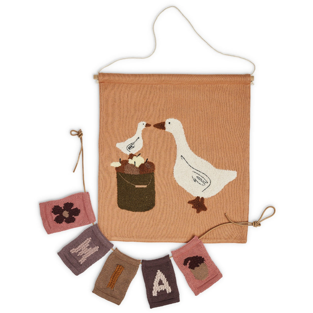 Smallstuff Rosa Flag Med Blomst