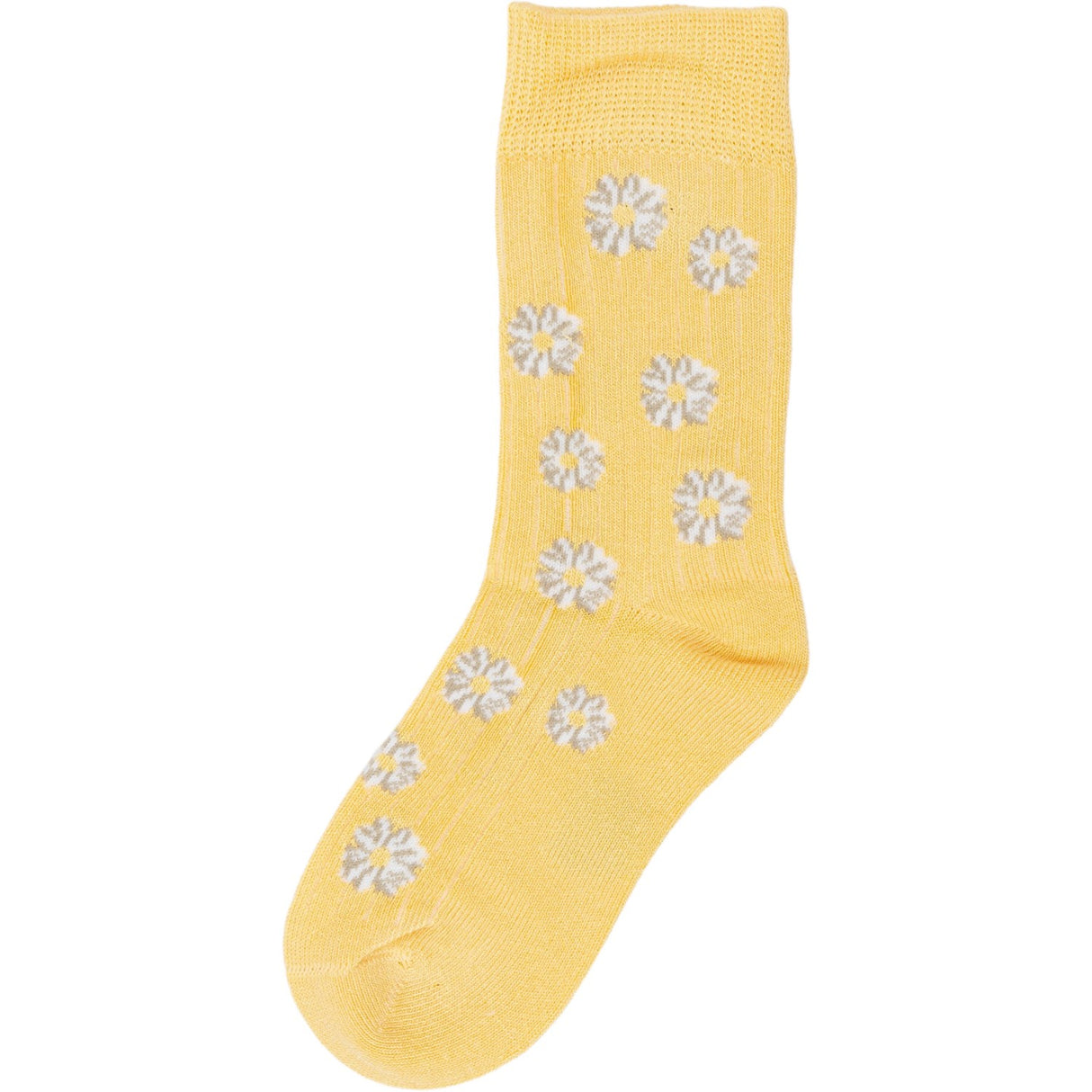 minipop® Yellow Sun/Flower Bambus Motif Strømper