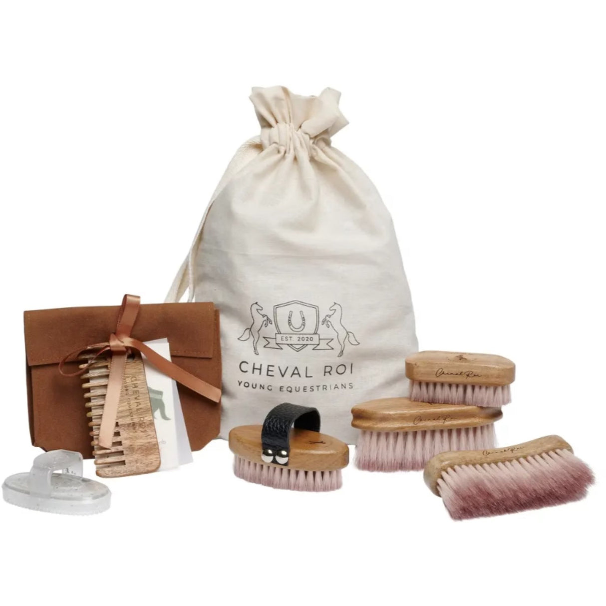 Cheval Roi Striglesæt til kæpheste White Rainbow