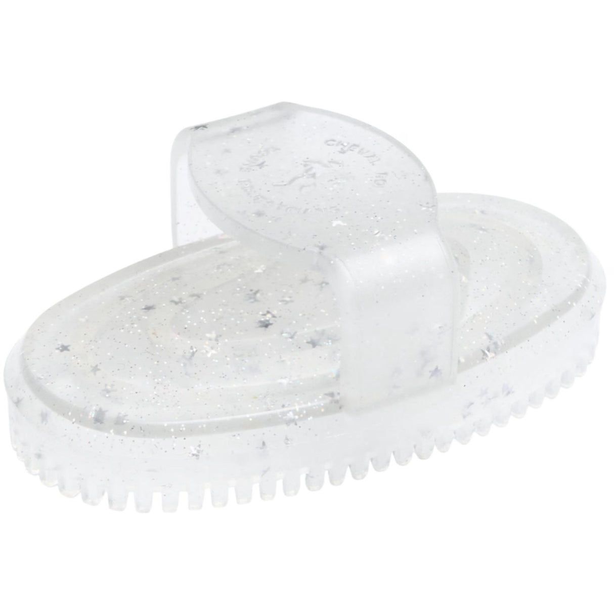 Cheval Roi Børste White rainbow glitter