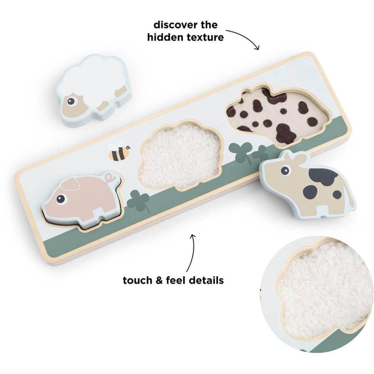 DonebyDeer Farvemix Sensorisk Puslespil Tiny farm Farvemix