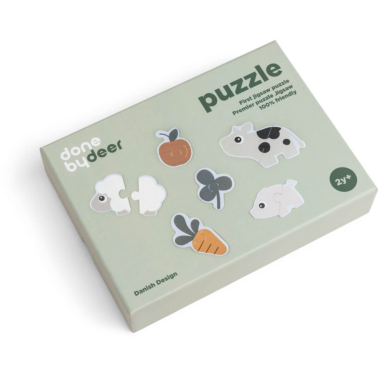 DonebyDeer Farvemix Første jigsaw Puslespil Tiny farm