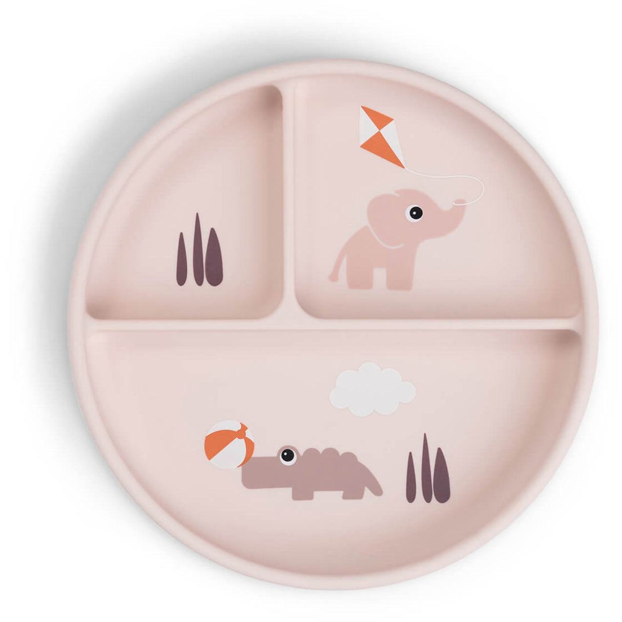 DonebyDeer Pudder Stick&Stay inddelt Tallerken Playground Pudder