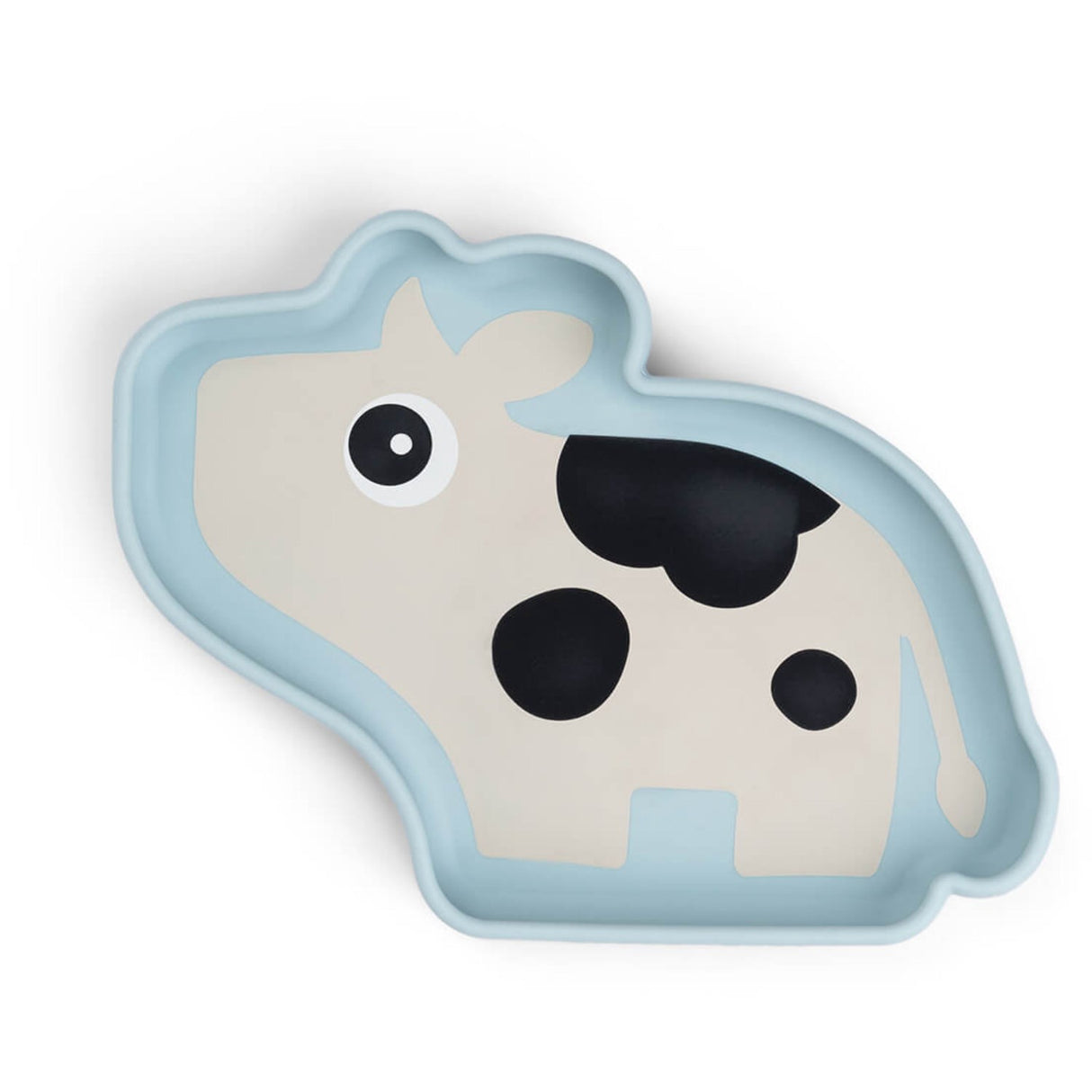DonebyDeer Blå Silicone Stick&Stay Tallerken Dotti