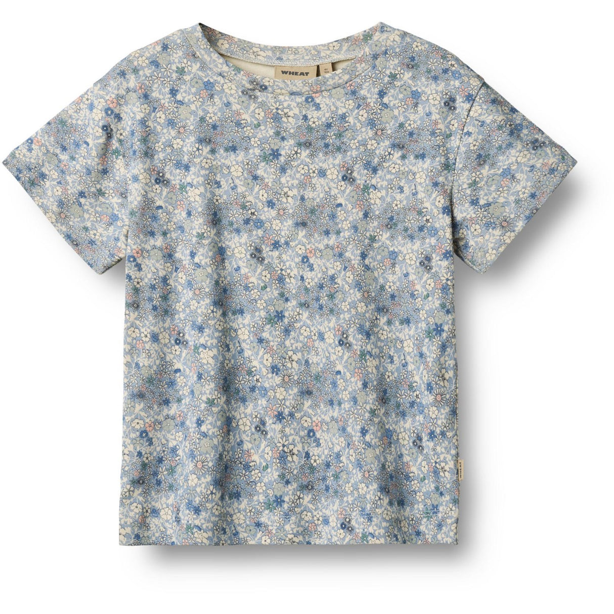 Wheat Blue Summer Flowers T-shirt S/S Ella