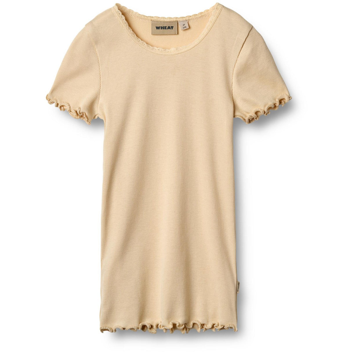 Wheat Macadamia Rib T-shirt S/S Katie