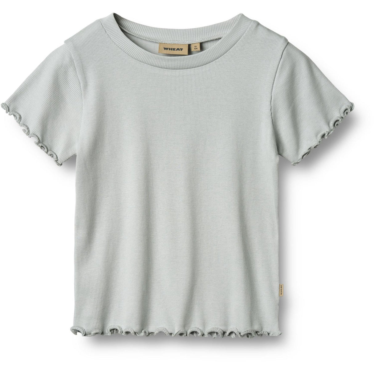 Wheat Soft Blue Rib T-shirt S/S Irene