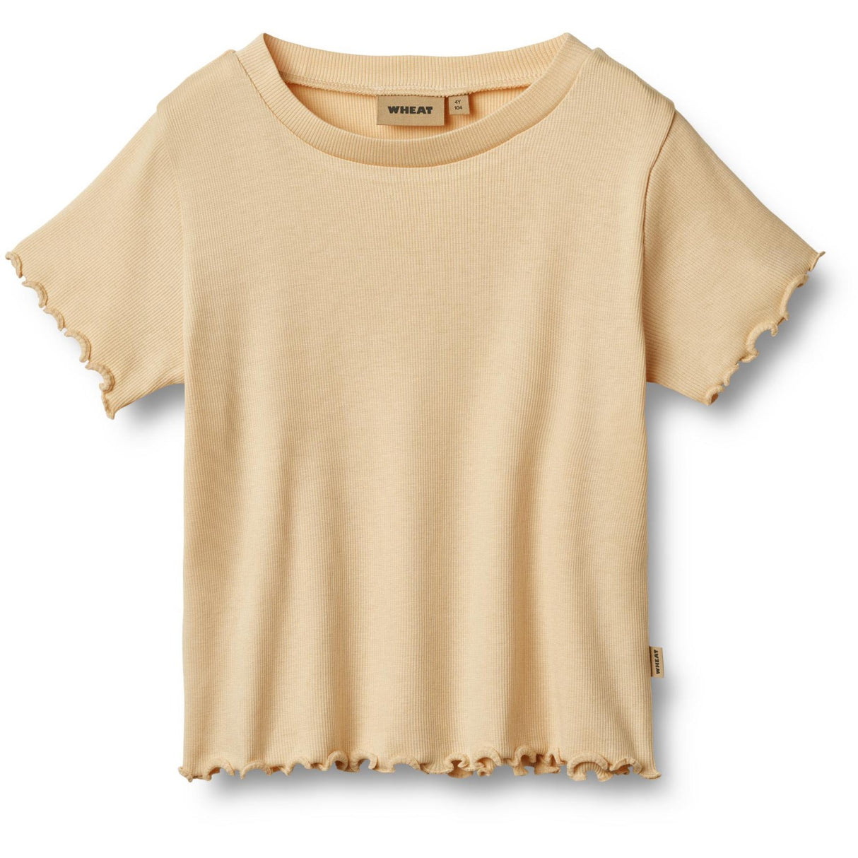 Wheat Macadamia Rib T-shirt S/S Irene