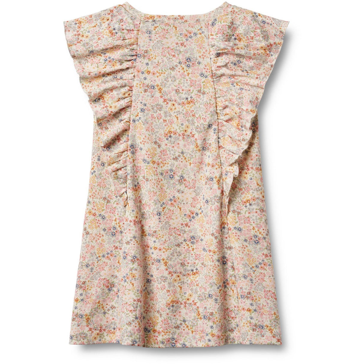 Wheat Bright Flowers Jersey Kjole Ruffle Shirley