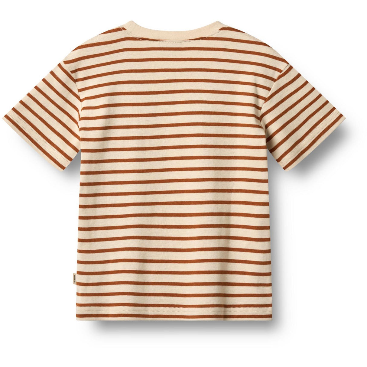 Wheat Warm Caramel Stripe T-shirt S/S Fabian