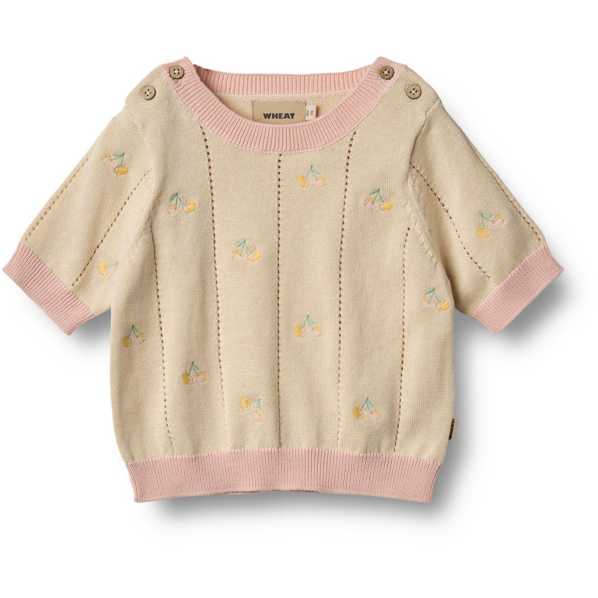 Wheat Sandshell Strik T-shirt S/S Malvina