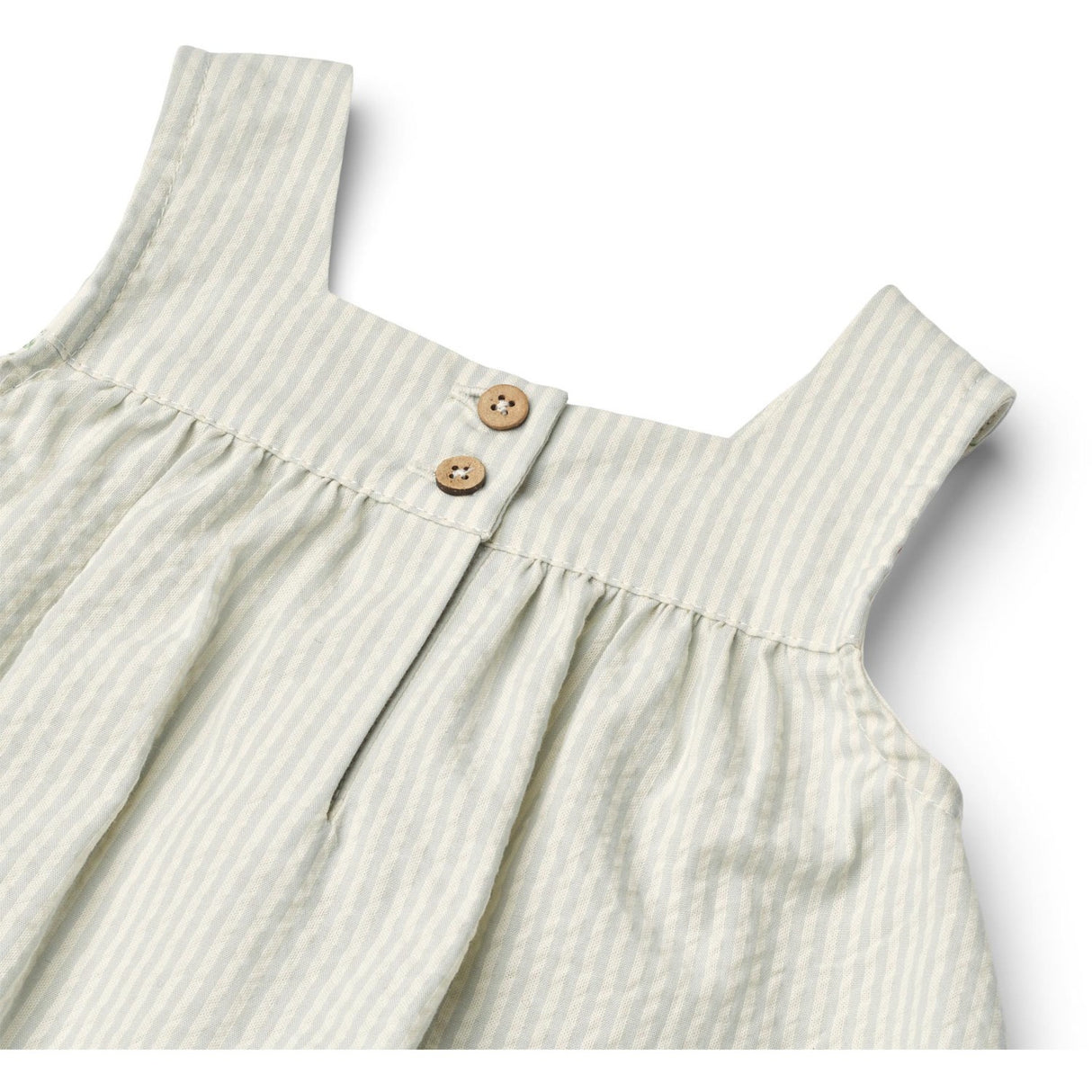 Wheat Summer Blue Stripe Kjole Ruffle Ayla