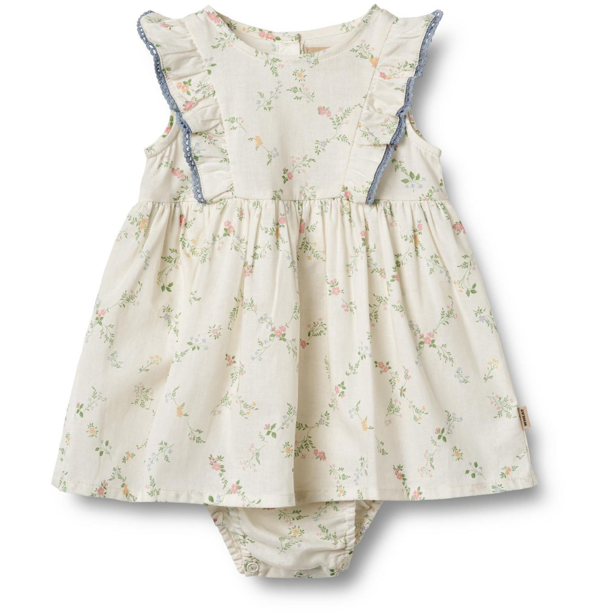 Wheat Ivory Checked Flowers Bodykjole Lace Sofia