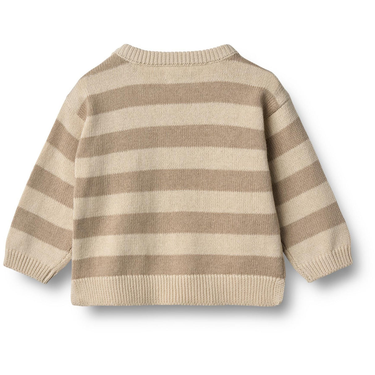 Wheat Beige Stripe Strik Pullover Morgan