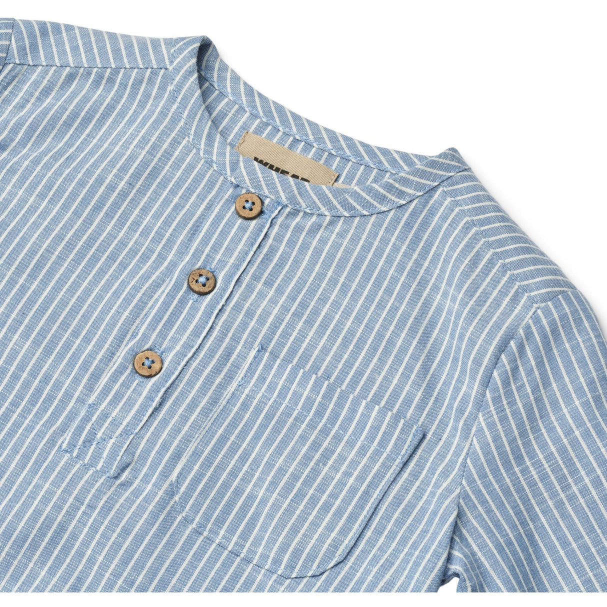 Wheat Blue Stripe Skjorte Bjørk