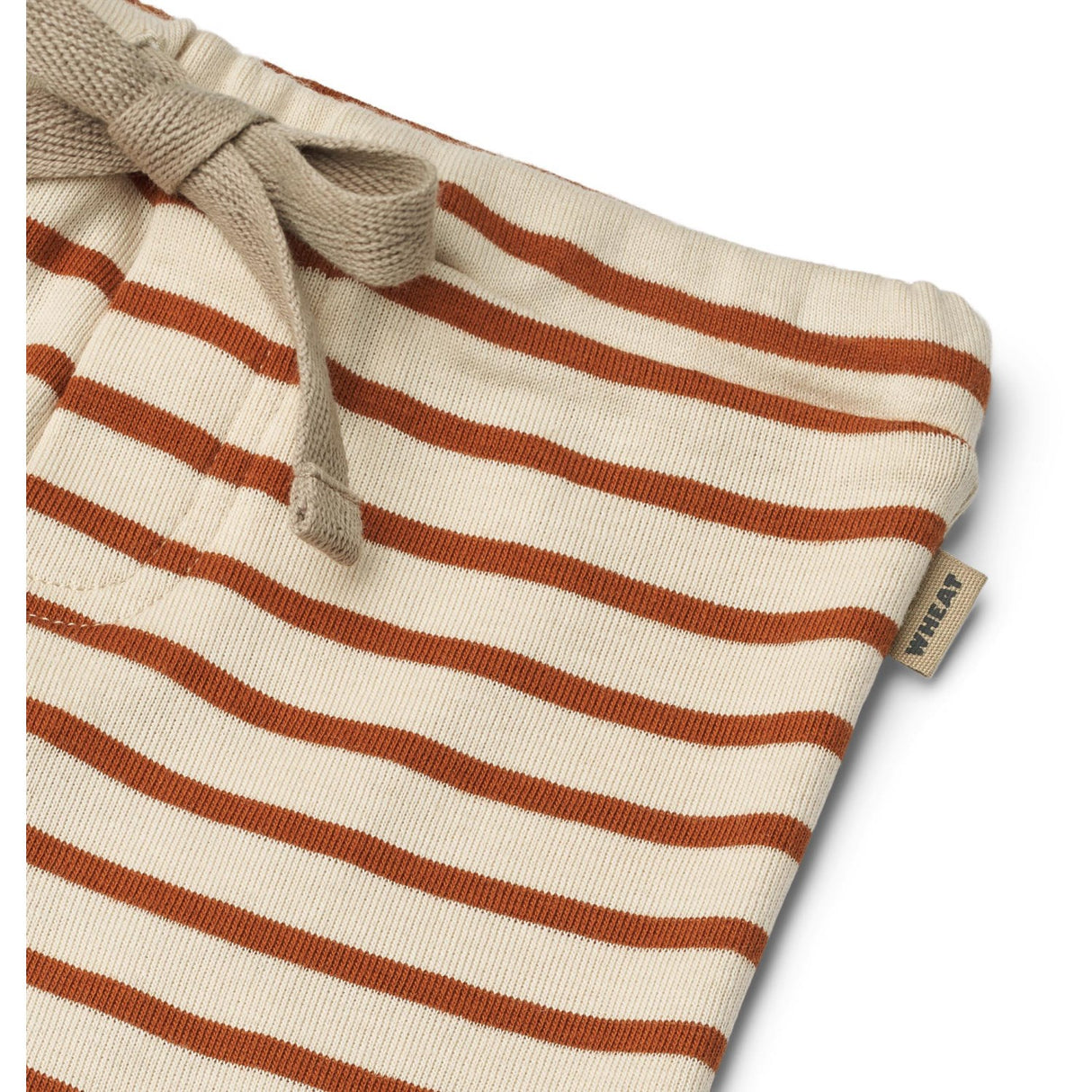 Wheat Warm Caramel Stripe Jersey Bukser Manfred