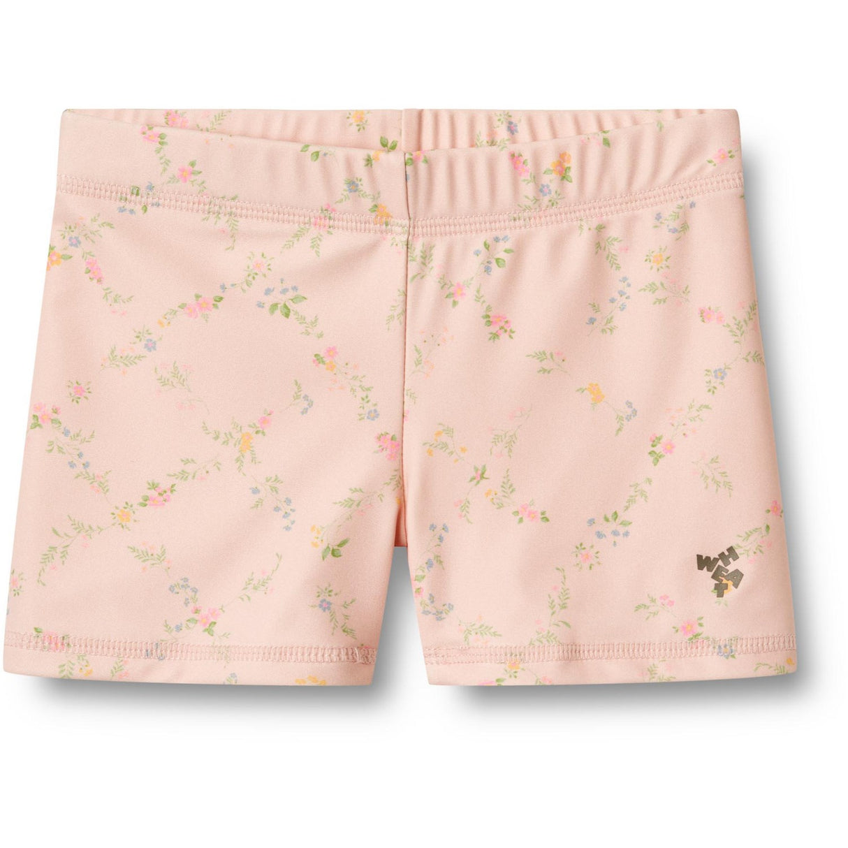 Wheat Powder Checked Flowers Badeshorts Niki