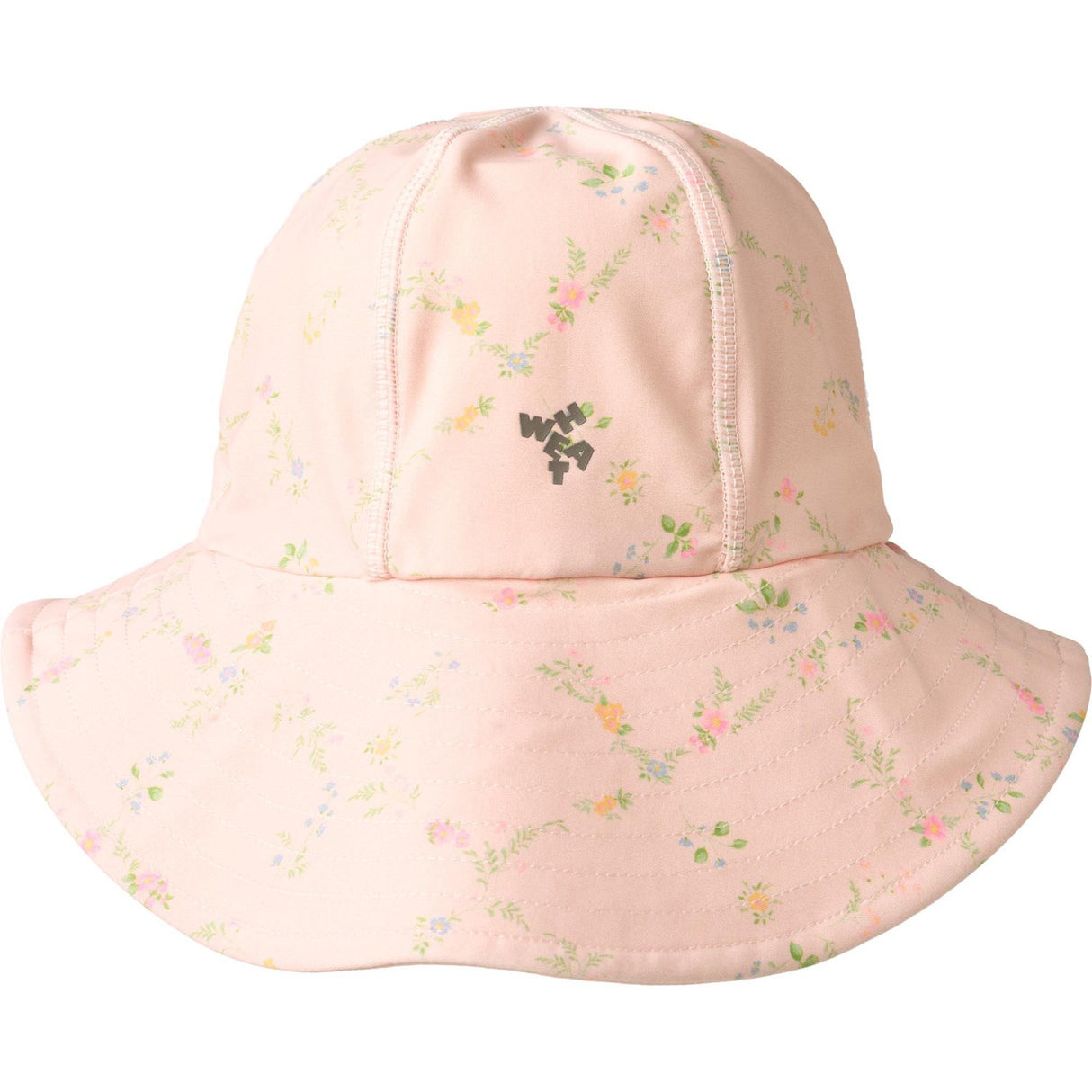 Wheat Powder Checked Flowers Uv Solhat Bora