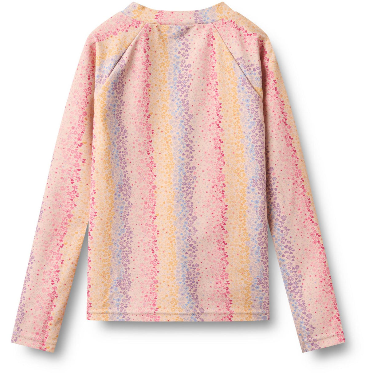 Wheat Multi Rainbow Badebluse L/S Zip Ada