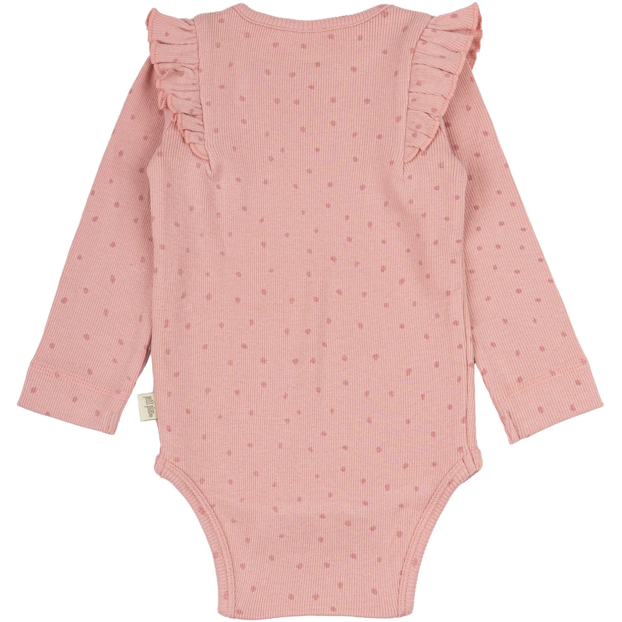 Petit Piao Bright Rose Body L/S Flæse Modal Dot
