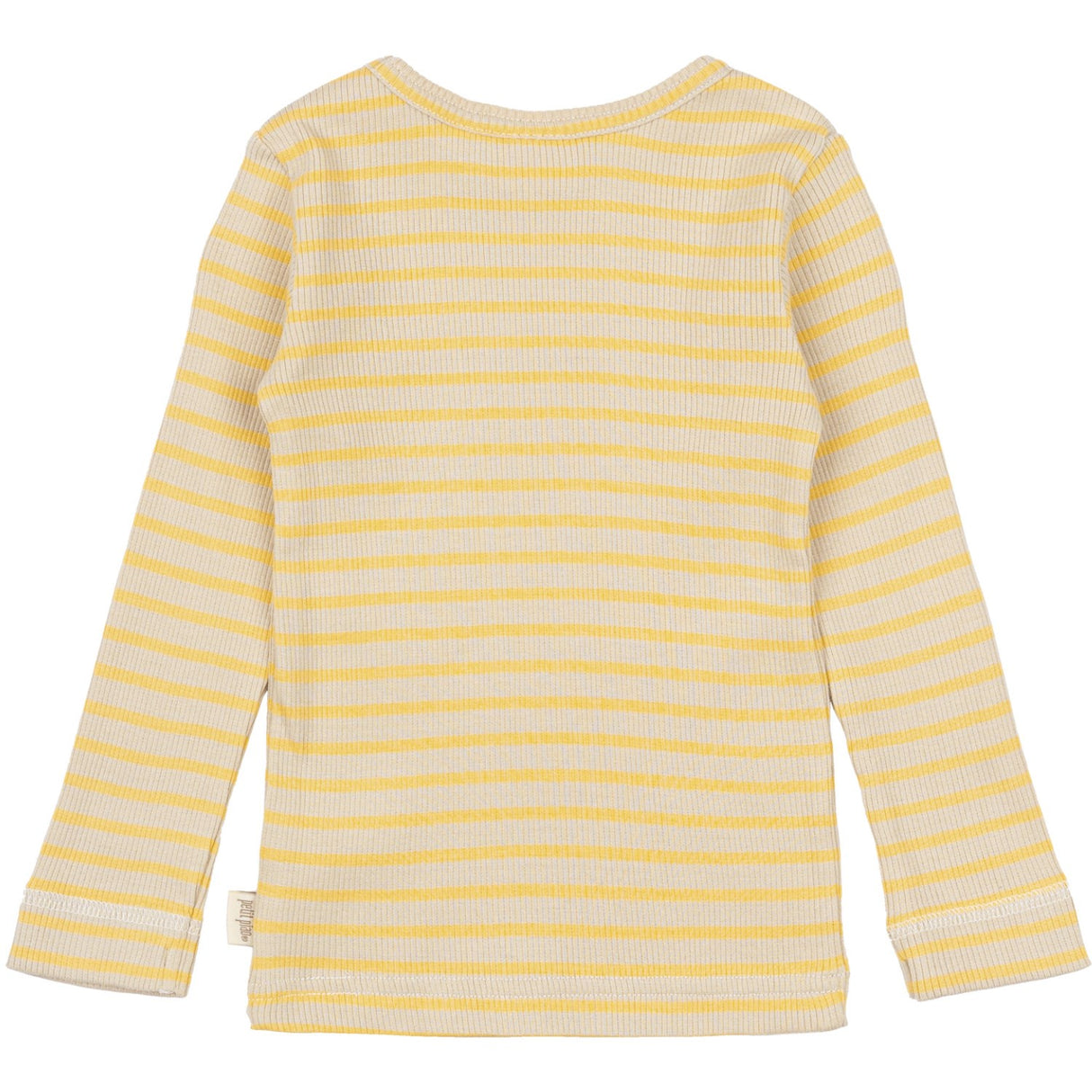 Petit Piao Yellow Sun/Dark Off White Bluse Modal Striped