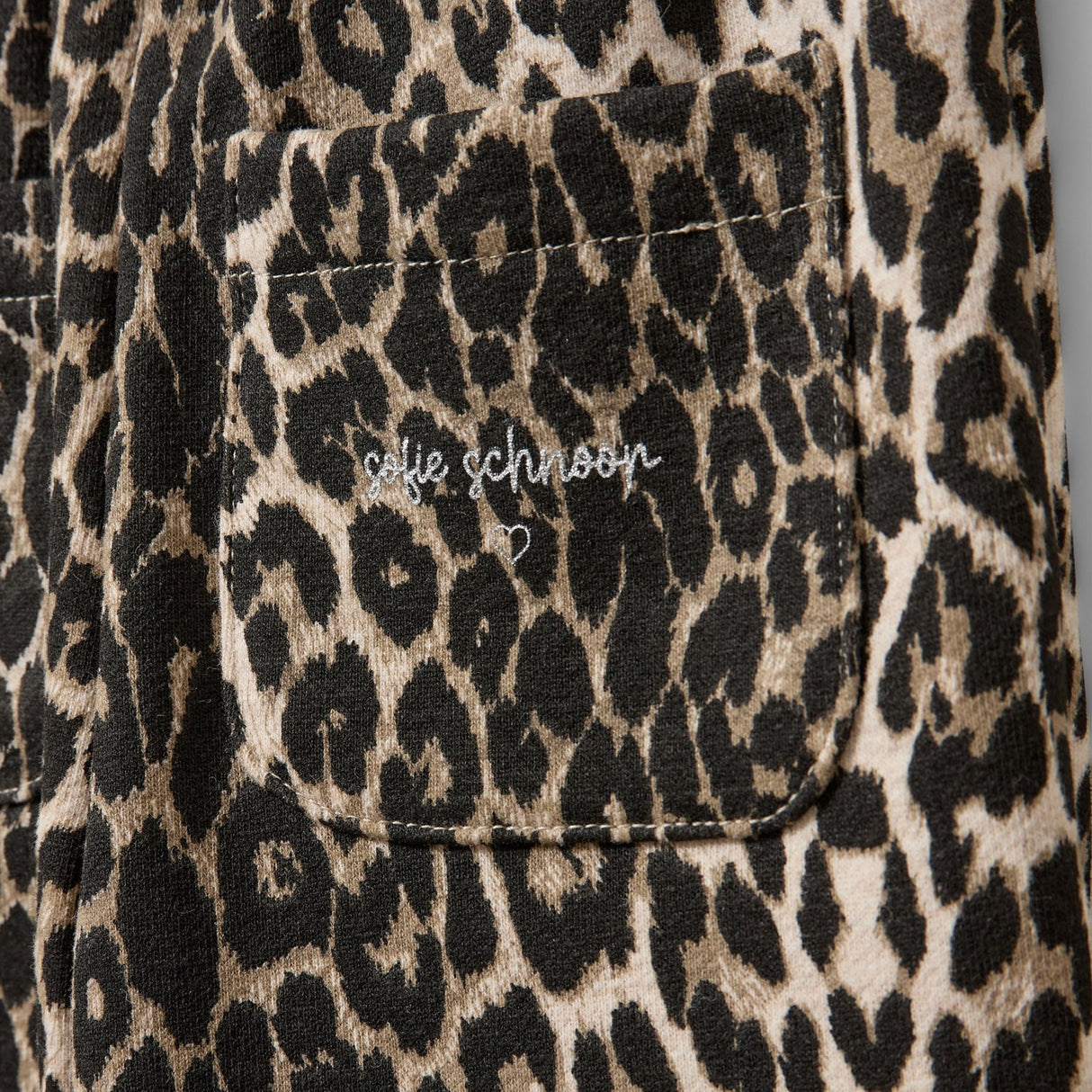 Sofie Schnoor Light Brown Leopard Sweatpants
