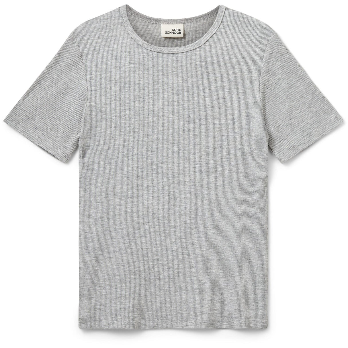 Sofie Schnoor Grey Mel Nataliasy Rib T-shirt