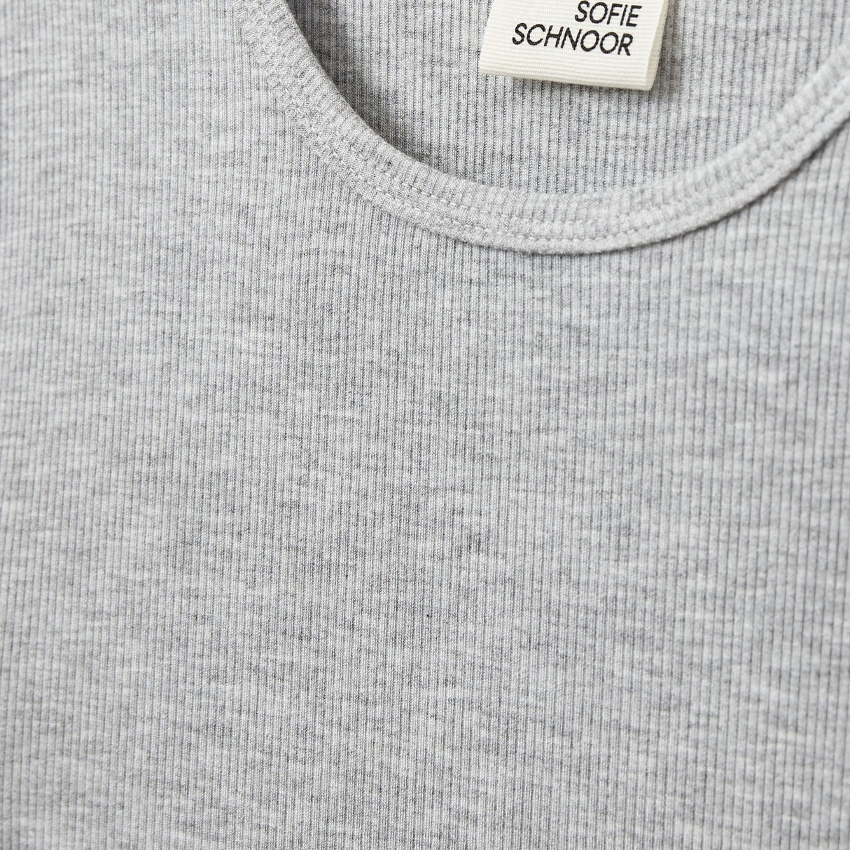 Sofie Schnoor Grey Mel Nataliasy Rib T-shirt