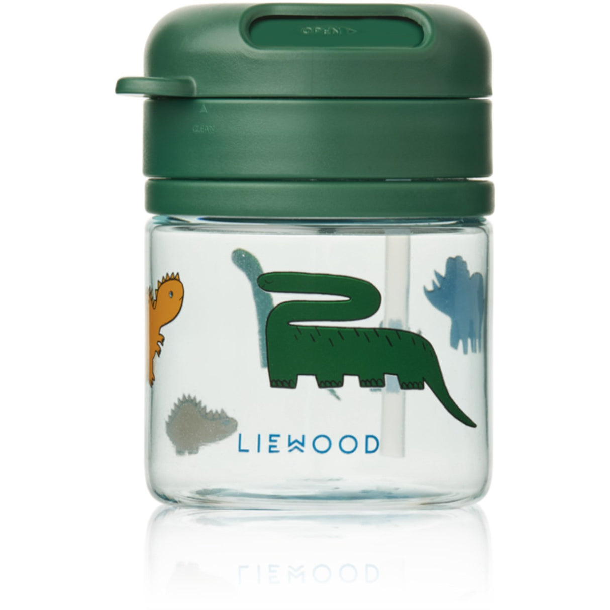LIEWOOD Dinosaurs / Mist Pavia Tritan Straw Kop 280ml