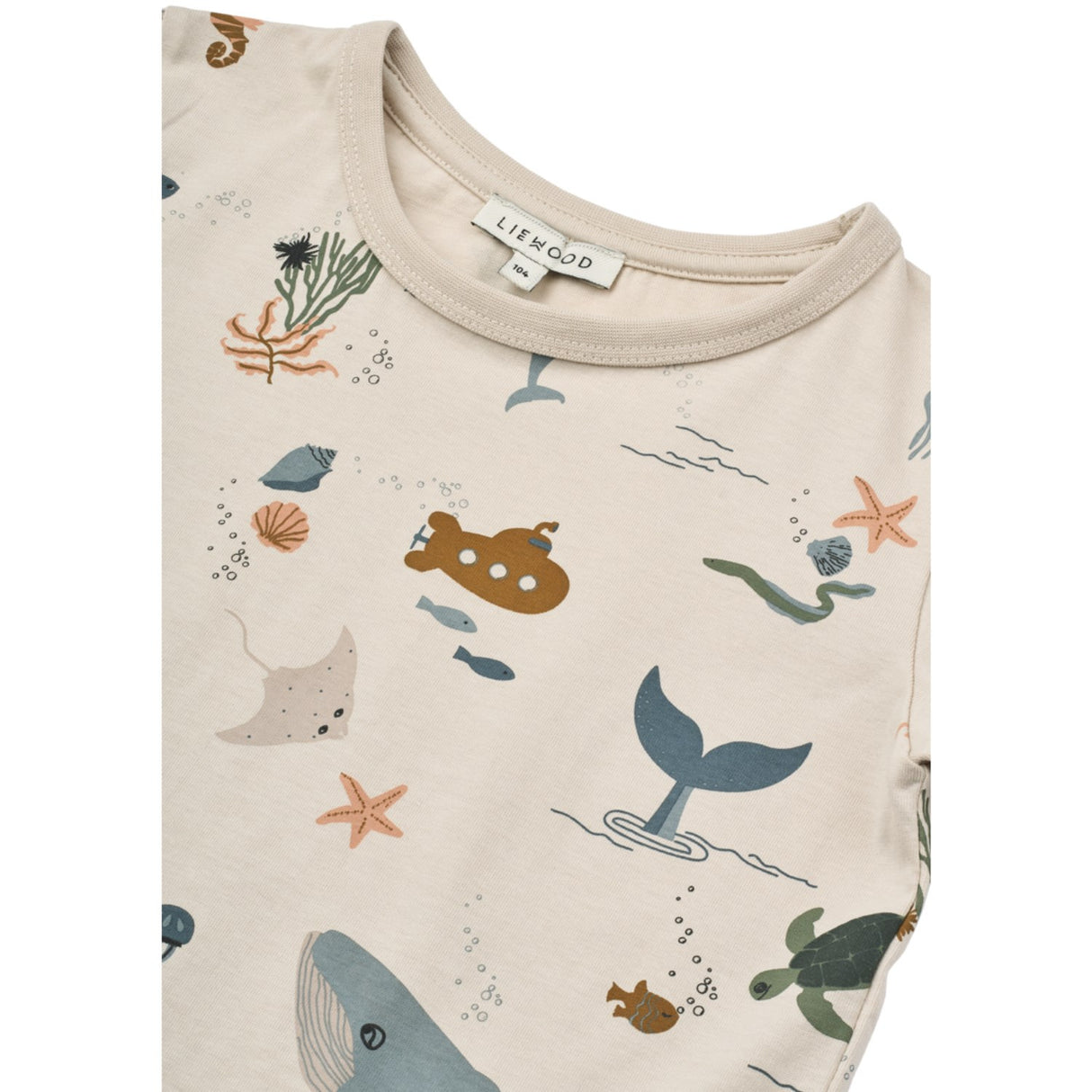 LIEWOOD Sea Creature / Sandy Apia Printed Shortsleeve T-shirt