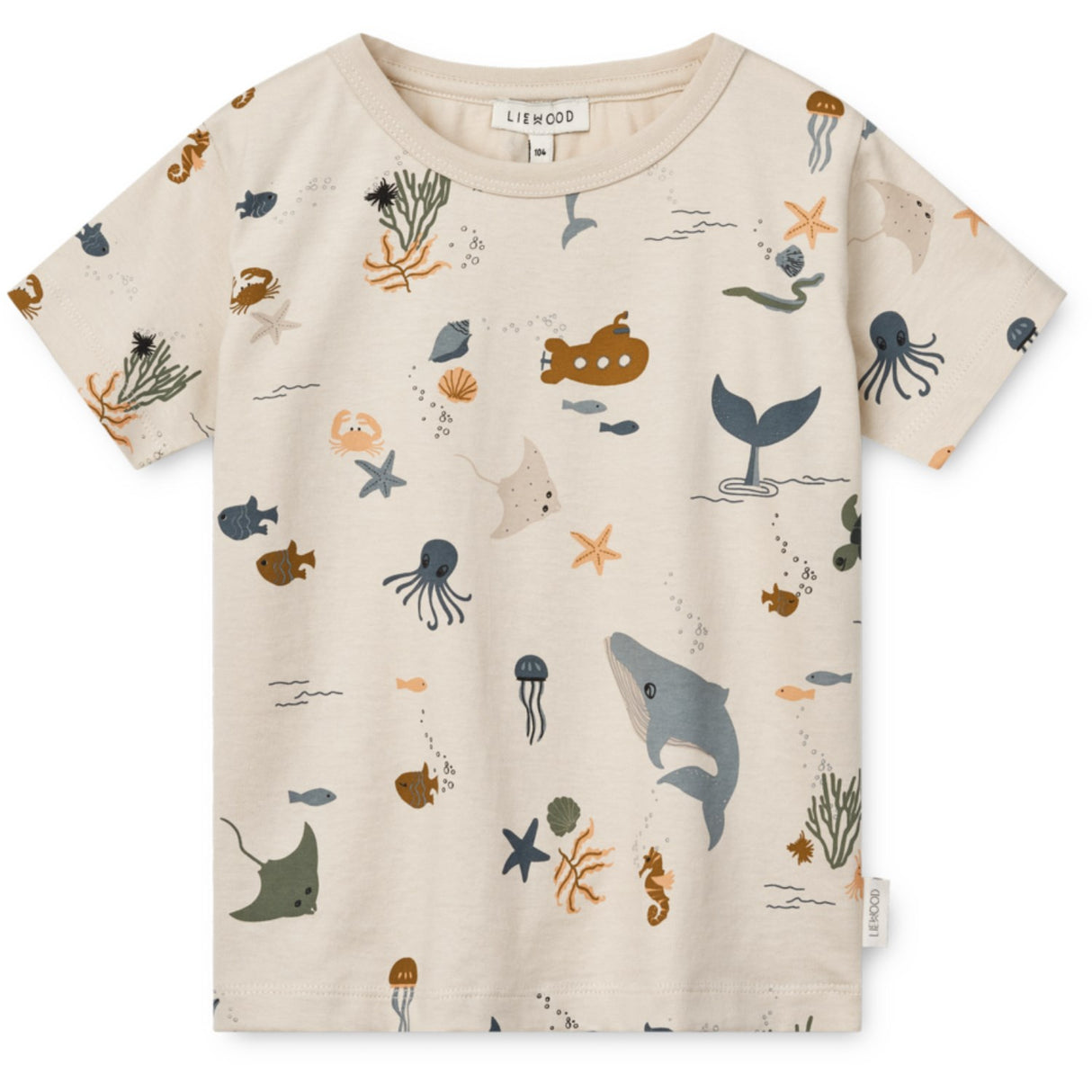LIEWOOD Sea Creature / Sandy Apia Printed Shortsleeve T-shirt