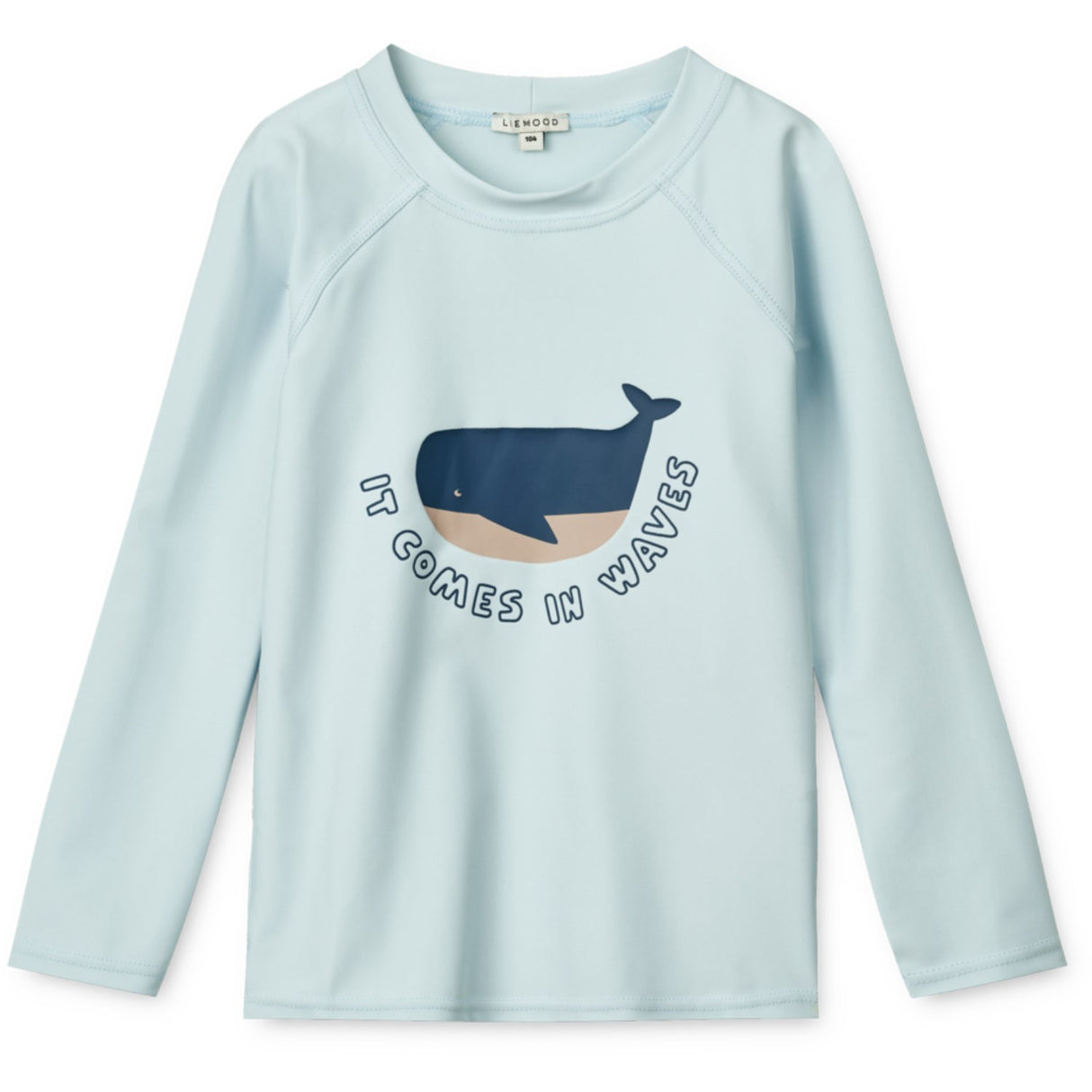 LIEWOOD It Comes I Waves / Pure Sky Noah Placement Longsleeve Badebluse