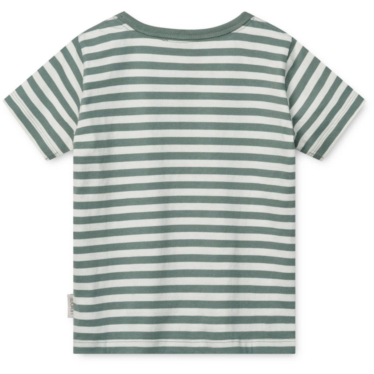 LIEWOOD Circus / Stripe Peppermint / Creme De La Creme Apia Placement Shortsleeve T-shirt