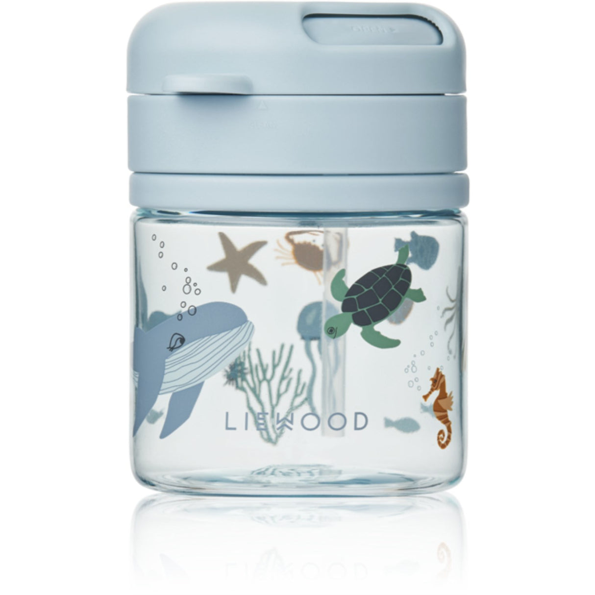 LIEWOOD Sea Creature / Sandy Pavia Tritan Straw Kop 280ml