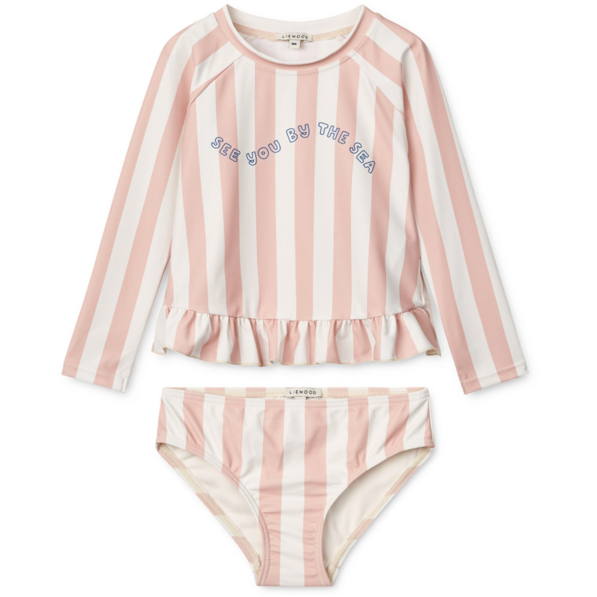 LIEWOOD Y/D Stripe Sorbet Rose / Creme De La Creme Dagny Badetøjssæt