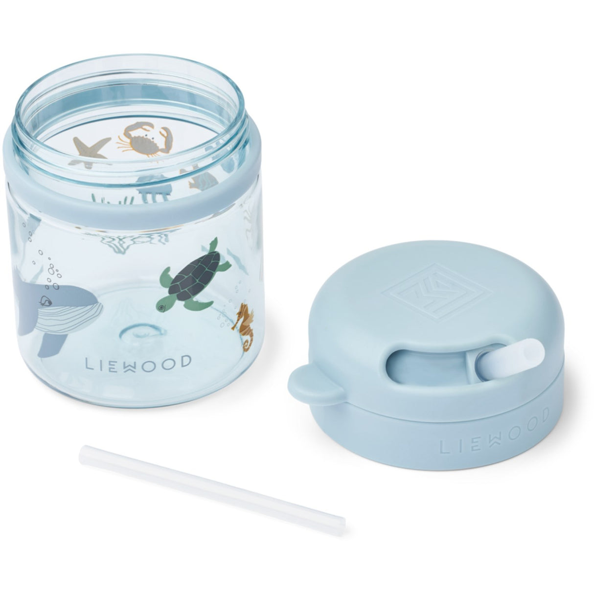 LIEWOOD Sea Creature / Sandy Pavia Tritan Straw Kop 280ml