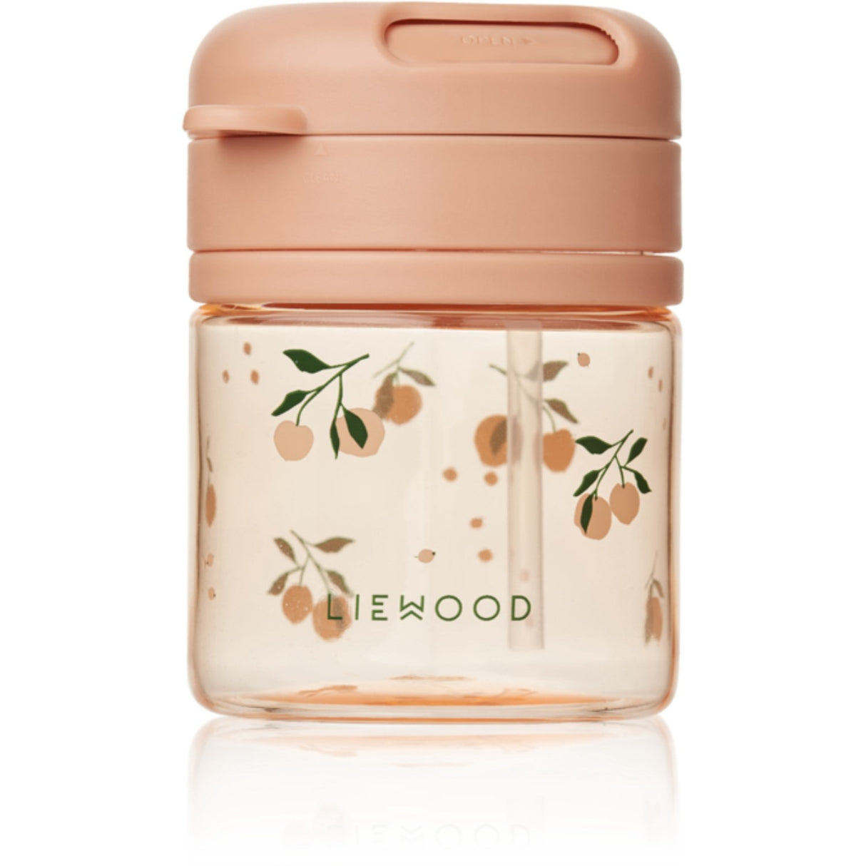 LIEWOOD Peach / Sea Shell Pavia Tritan Straw Kop 280ml