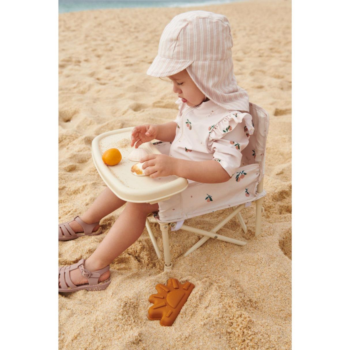 LIEWOOD Peach / Sea Shell Amel Printed Badeheldragt